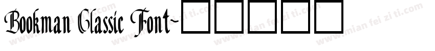 Bookman Classic Font字体转换
